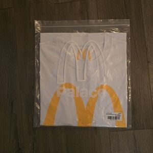 PALACE White Tee with Yellow Arch Design